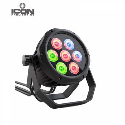 PAR LED 7 LEDS 10W RGBW USO EXTERIOR