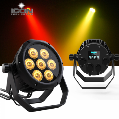 PAR LED 7 LEDS 10W RGBW USO EXTERIOR