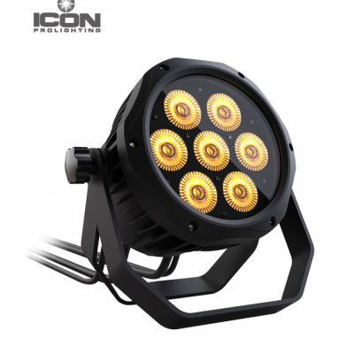 PAR LED 7 LEDS 10W RGBW USO EXTERIOR