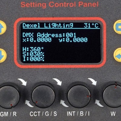 PRIXMA STUDIO PRO  RGBWW 400W - CCT 2500K° a 10000K°  AJUSTE G/M